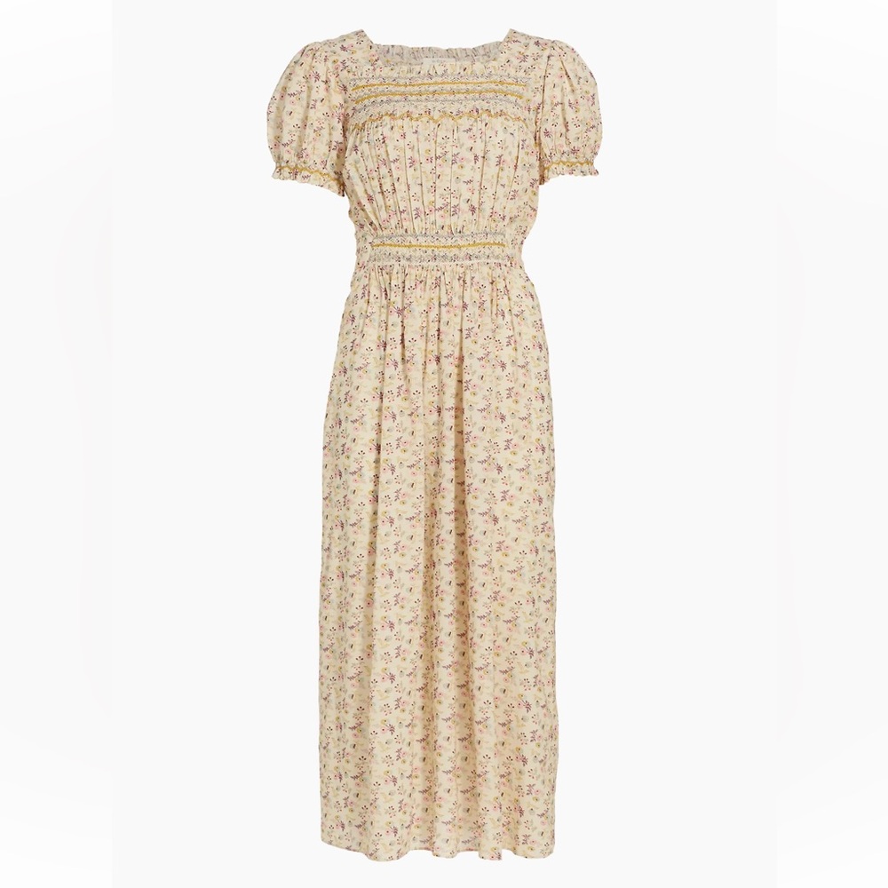 DÔEN Castalia Dress in Feathered Floral NWT